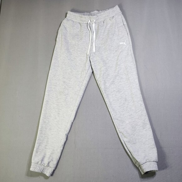 Puma jogger pants women's size S grey tapered - Picture 1 of 13